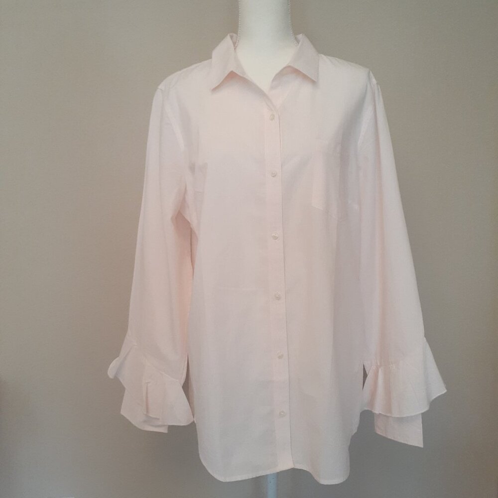 Banana Republic Ruffle Cuff Shirt NWT